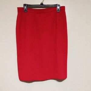 Conrad C Collection Elegant Red Pencil Skirt for Women